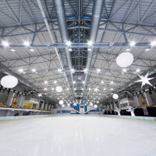 Tropical “Ice-Skating” Rink